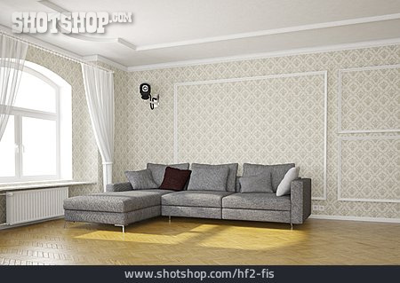 
                Sofa, Wohnzimmer, Videoüberwachung                   