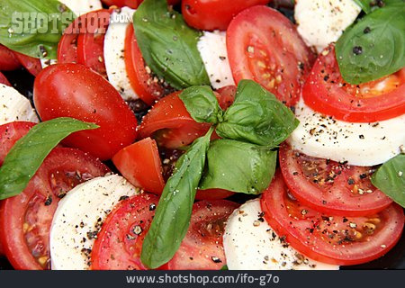 
                Italienische Küche, Tomate-mozzarella                   