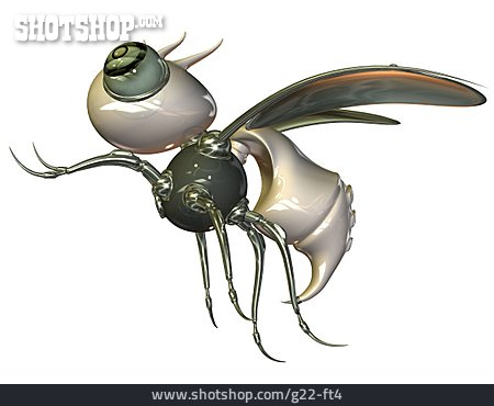 
                Insekt, Käfer, Fliege, 3d-rendering                   