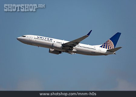 
                Flugzeug, United Airlines, Boeing 737                   