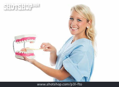 
                Zähne Putzen, Zahnpflege, Zahnärztin, Zahnreinigung                   