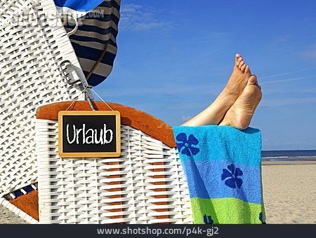 
                Pause & Auszeit, Urlaub, Entspannen, Strandurlaub                   