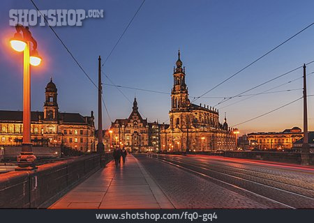 
                Dresden, Hofkirche, Augustusbrücke                   