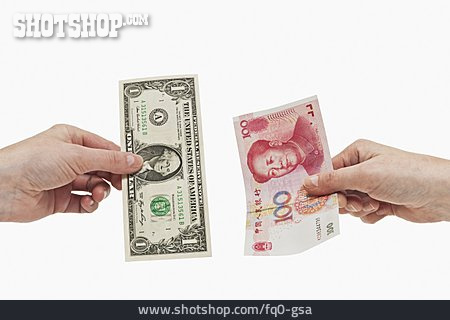 
                Dollar, Geldwechsel, Yuan                   