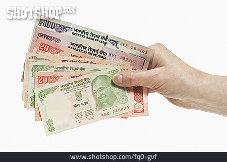 
                Geldschein, Rupie, Indische Rupie                   