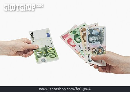 
                Währung, Geldwechsel, Yuan                   