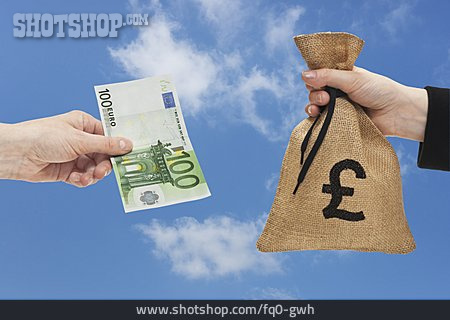 
                Euro, Geldwechsel, Pfund                   