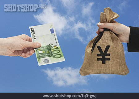 
                Euro, Geldwechsel, Yen                   