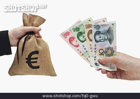 
                Euro, Geldwechsel, Yuan                   