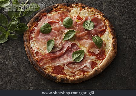 
                Italienische Küche, Pizza, Schinkenpizza                   