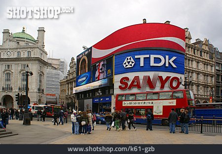 
                London, Leuchtreklame, Piccadilly Circus                   