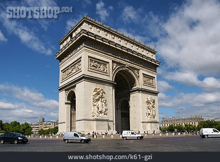 
                Triumphbogen, Paris, Arc De Triomphe                   