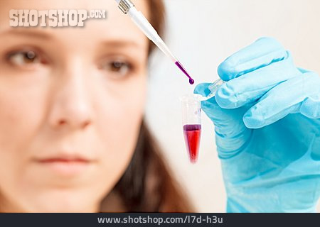 
                Forschung, Untersuchung, Genetik, Blutprobe                   