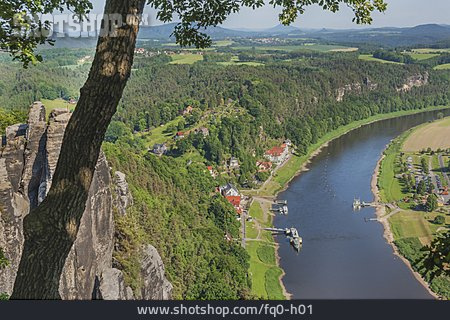 
                Elbe, Elbsandsteingebirge, Bastei, Rathen                   