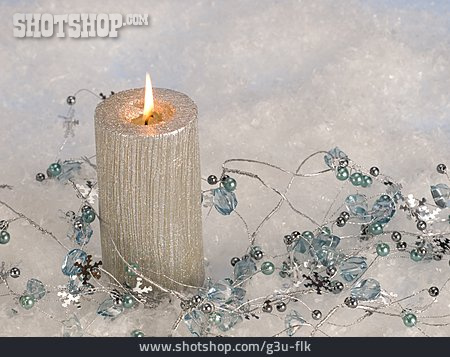 
                Kerze, Weihnachtsdekoration                   