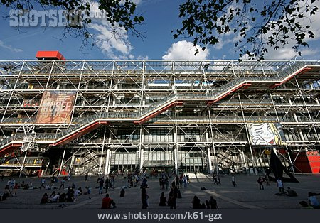 
                Stahlkonstruktion, Centre Pompidou                   