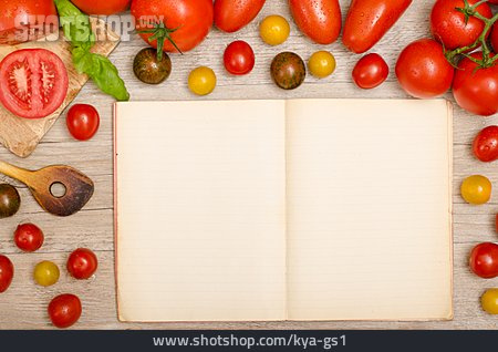 
                Textfreiraum, Tomate, Rezept, Heft                   