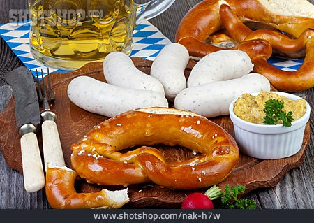
                Frühstück, Biergarten, Bayrisch, Weißwurst                   