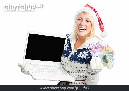 
                Laptop, Weihnachtsgeschenk, Onlineshopping, Geldgeschenk                   