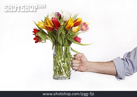 
                Tulpe, Blumenstrauß, Tulpenstrauß, Blumenvase                   