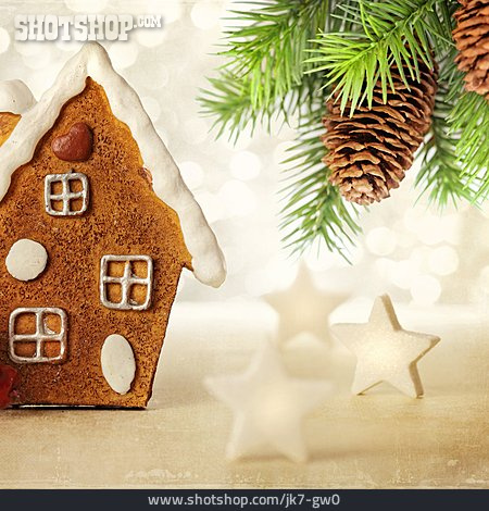 
                Weihnachten, Adventszeit, Lebkuchenhaus                   