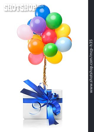 
                Geschenk, Luftballon                   