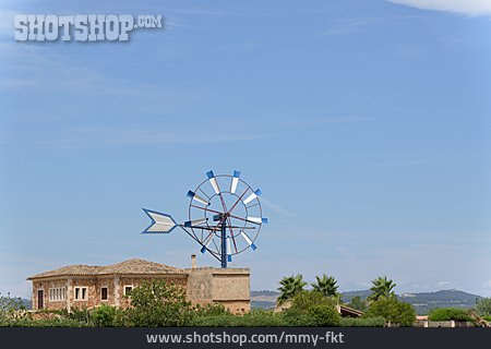 
                Windmühle, Windrad, Mallorca                   