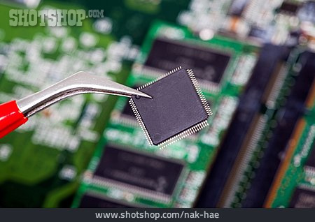 
                Computertechnik, Mikrochip                   
