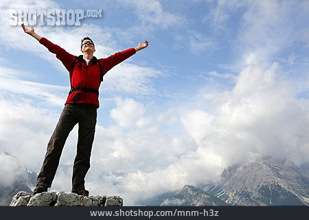 
                Erfolg & Leistung, Ziel, Bergsteiger, Berggipfel, Freiheit & Selbstständigkeit                   