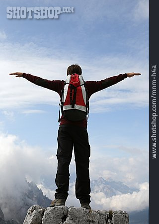 
                Erfolg & Leistung, Ziel, Bergsteiger, Berggipfel, Freiheit & Selbstständigkeit                   