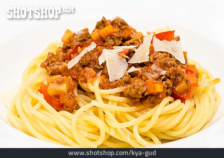 
                Nudelgericht, Spaghetti, Bolognese                   