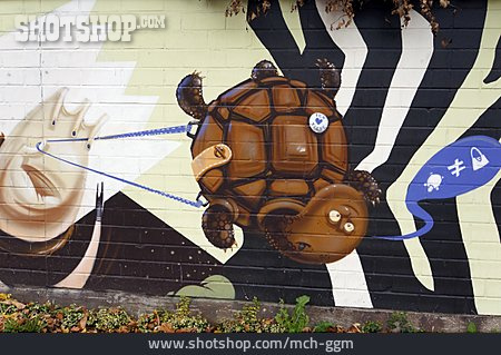 
                Graffiti, Schildkröte, Streetart                   