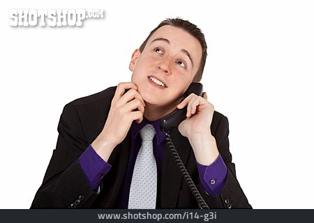 
                Geschäftsmann, Telefonieren, Kundenservice                   