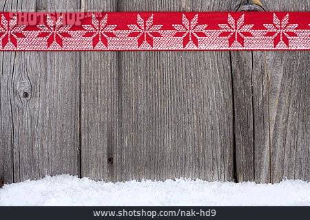 
                Hintergrund, Weihnachten, Holz, Stoffband                   
