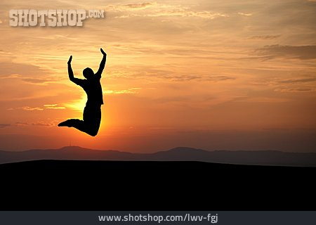 
                Springen, Lebensfreude, Athlet, Luftsprung                   