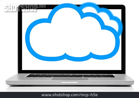 
                Datenspeicher, Laptop, Cloud-computing                   
