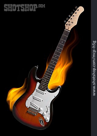 
                Flamme, Gitarre, E-gitarre                   