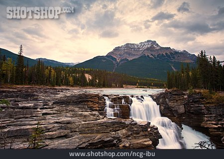 
                Wasserfall, Athabasca Falls, Jasper-nationalpark                   