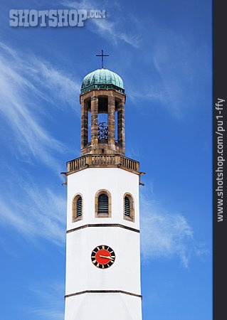 
                Kirchturm, Zwölf-apostel-kirche, Frankenthal                   