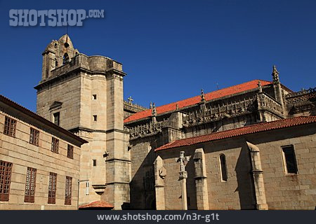 
                Kirche, Basilika, Santa Maria, Pontevedra                   