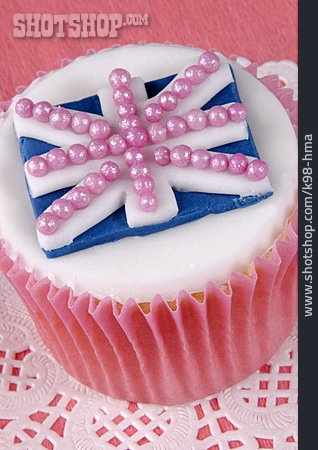 
                Muffin, Großbritannien, Union Jack, Cupcake                   