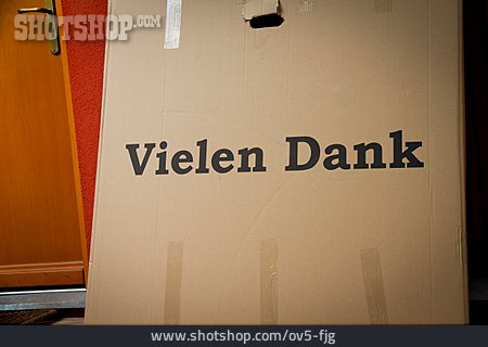 
                Paket, Danke, Vielen Dank                   