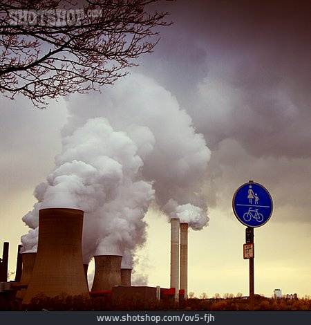
                Industrie, Kraftwerk, Umweltbelastung, Niederaußem                   