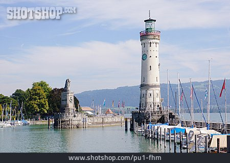 
                Leuchtturm, Bodensee, Hafeneinfahrt                   