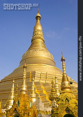 
                Stupa, Shwedagon, Rangun                   