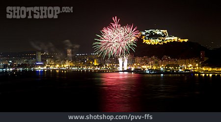 
                Silvester, Feuerwerk, Alicante                   