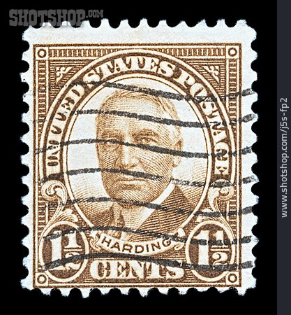 
                Usa, Briefmarke, Harding                   