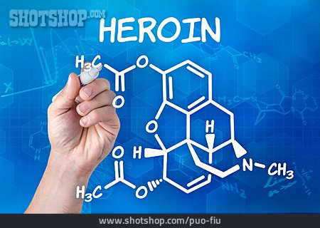 
                Heroin, Strukturformel                   