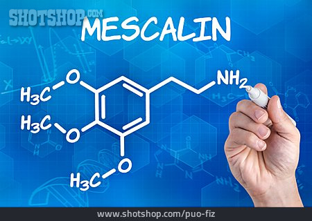 
                Strukturformel, Mescalin                   
