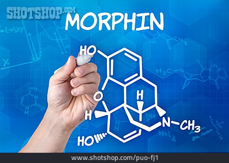 
                Strukturformel, Morphin                   